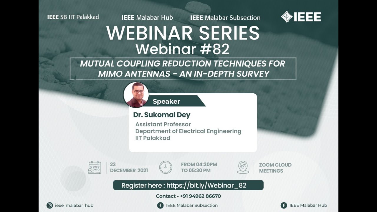 Mutual Coupling Reduction Techniques for MIMO Antennas   An in depth Survey by Dr. Sukomal Dey
