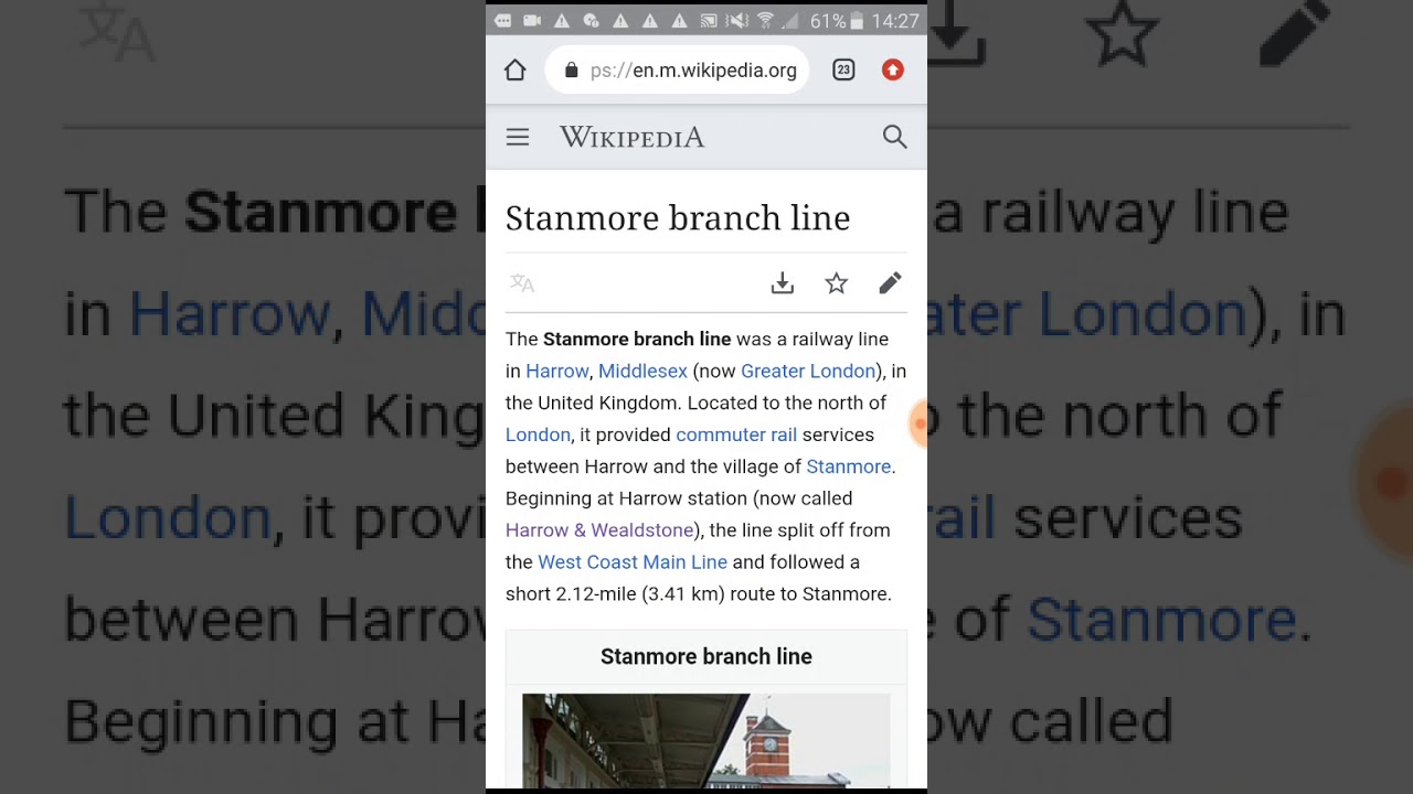 The history of the Stanmore Branch line(21st June 2020)(3)
