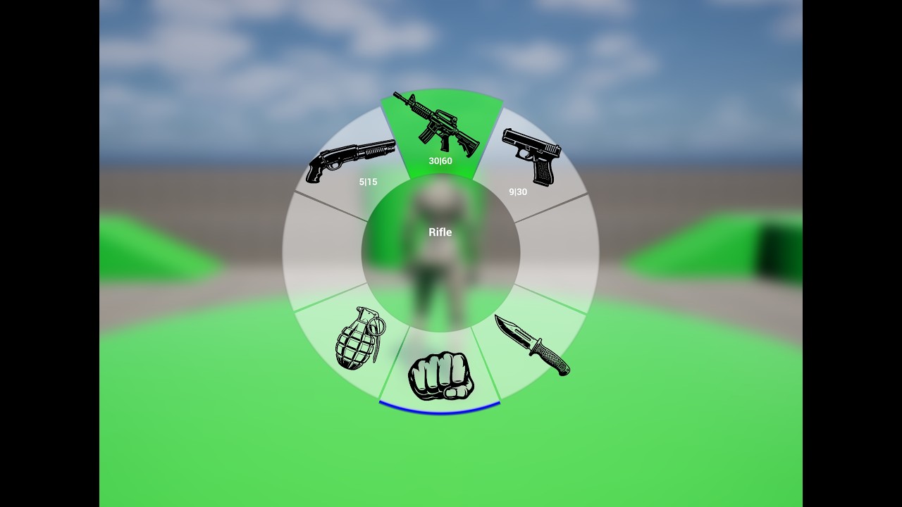 UE5 Advanced Modular Radial Menu System Preview