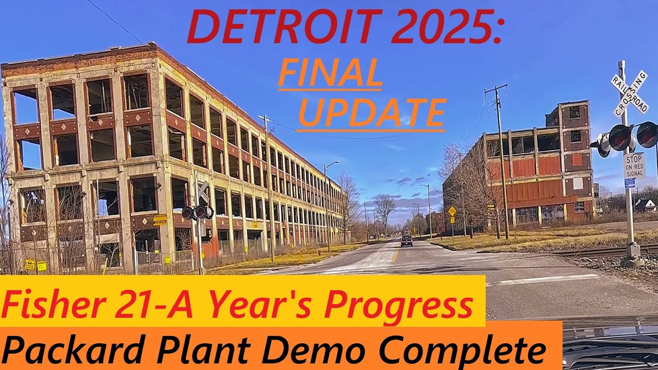 Detroit's Fisher 21 Conversion 2025 Summary & Packard Plant Recap: Saved Portion To Be Redeveloped.
