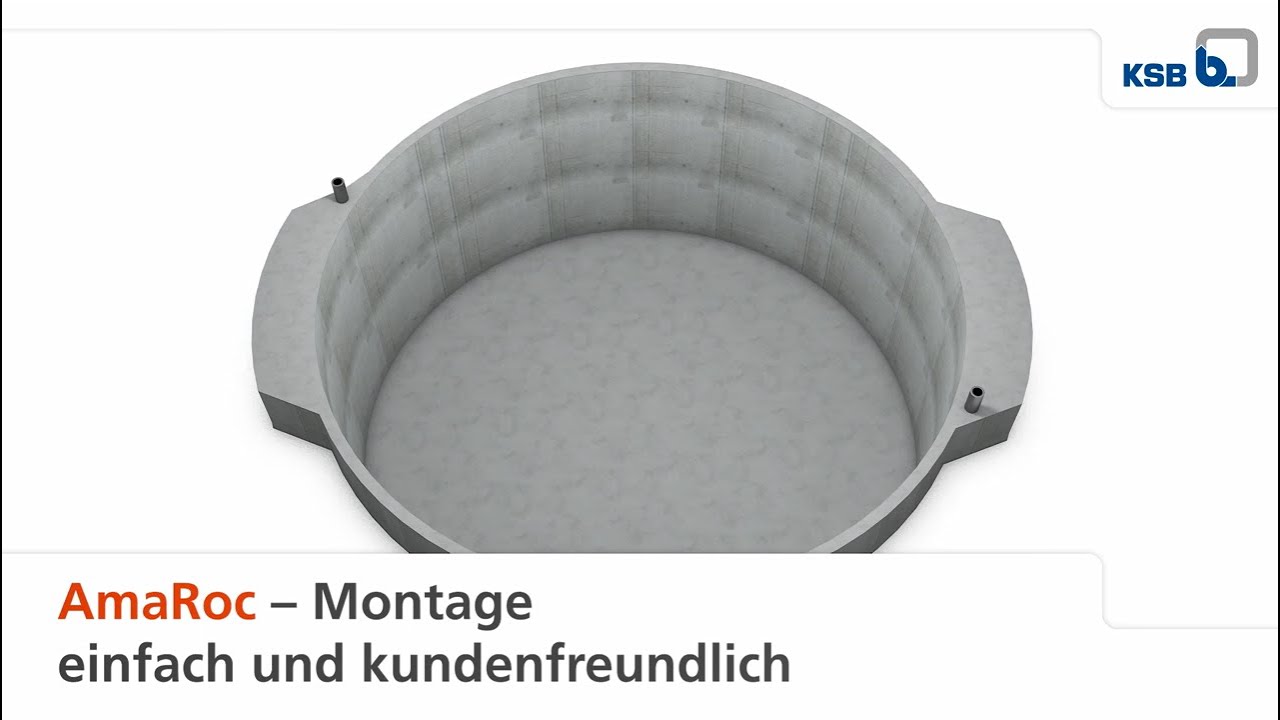 Amaroc – der Tauchmotorrührwerk-Ständer von KSB. Einfache Montage (German)