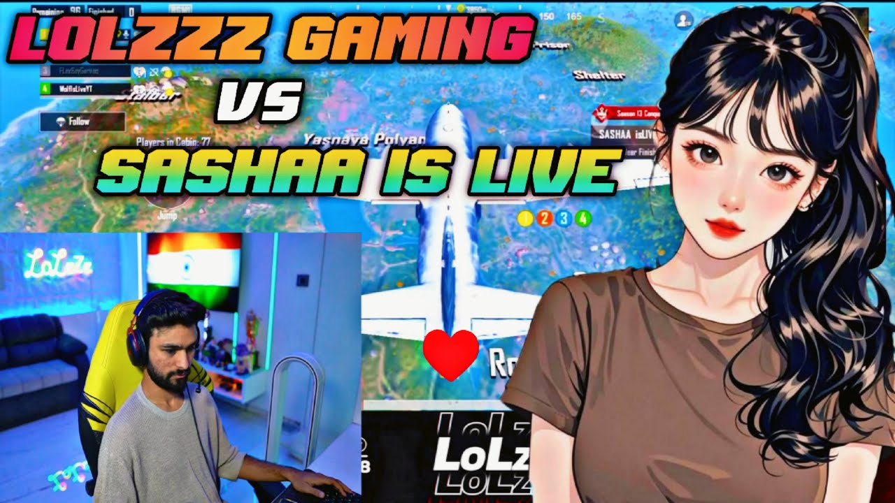 LolzZz Gaming vs Sashaa is Live Intense Fight+Meetup | LolzZz Gaming vs Streamer😱