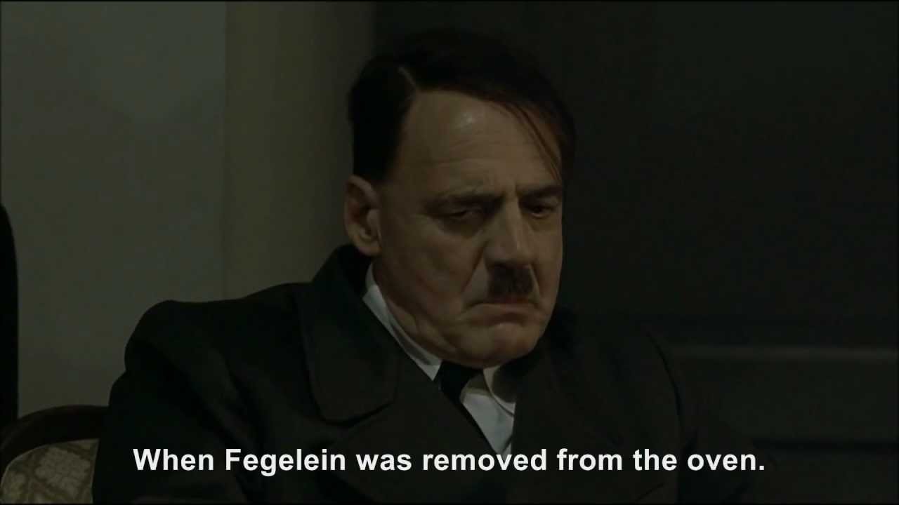 Hitler is informed Göring has failed to eat Fegelein