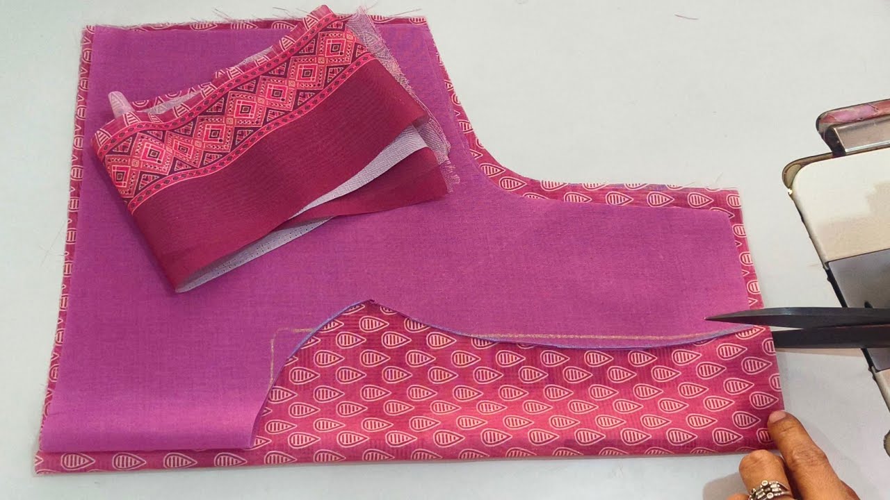 Model blouse design. Cutting and stitching. Back neck design. Blouse designs 