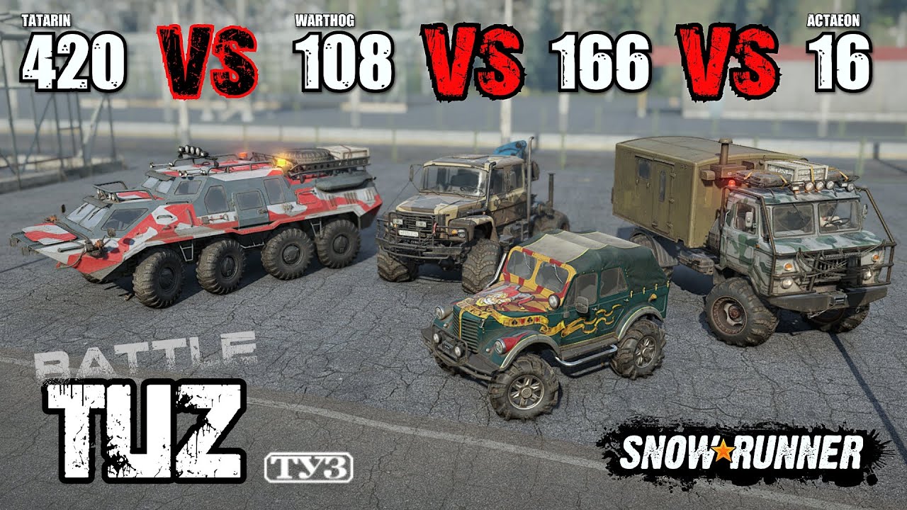 TUZ Trucks Battle | Which is the best TUZ vehicle in SnowRunner?