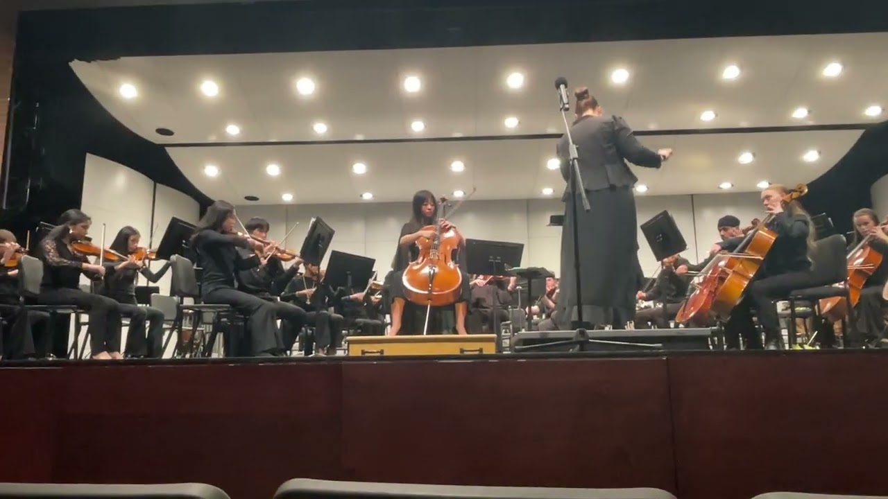 Vivien Lo solo cello concert at York High School 02.16.2026