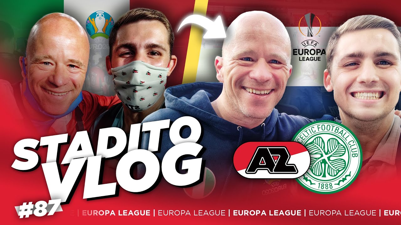 DES MOIS APRÈS JE RETROUVE GINO | VLOG #87 - AZ Alkmaar/Celtic Glasgow - AFAS Stadion