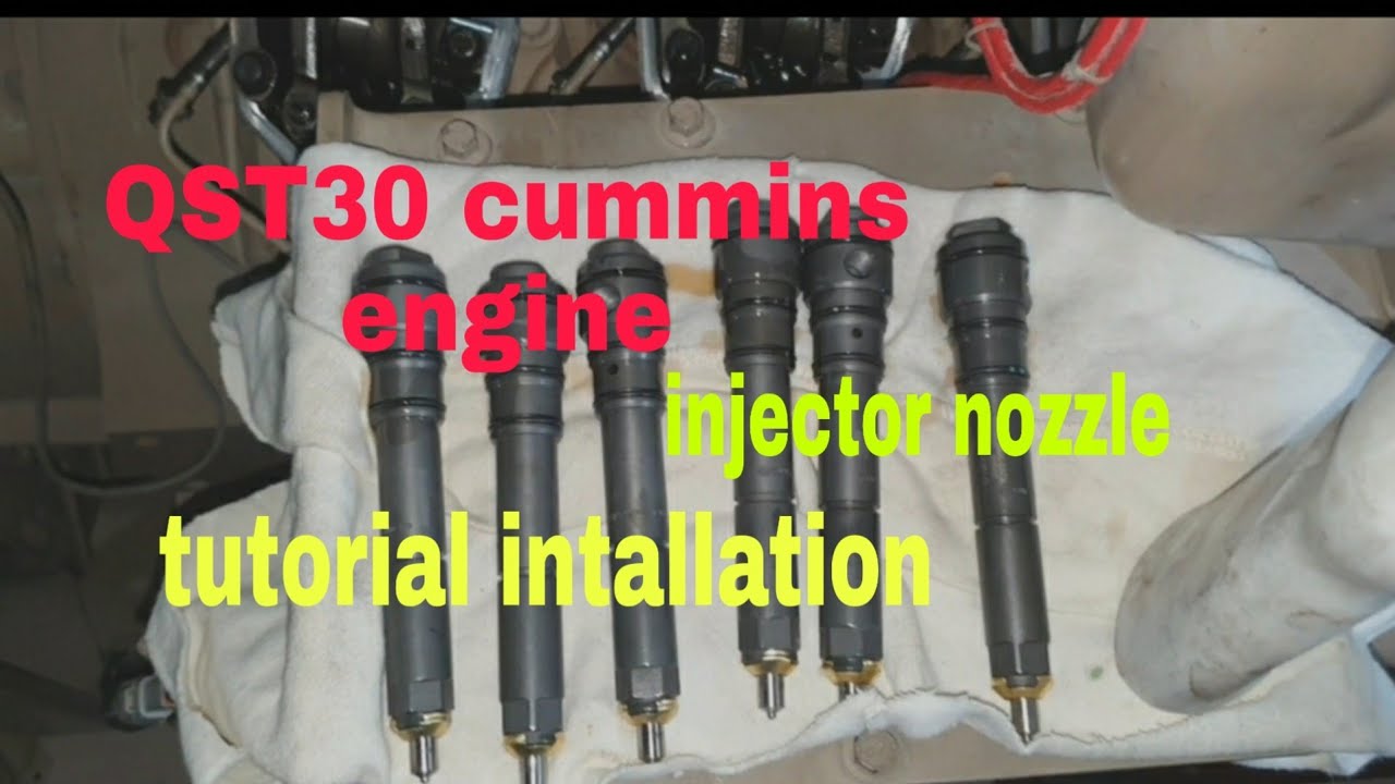 #tutorial paano maginstall ng injector nozzle QST30 cummins engine