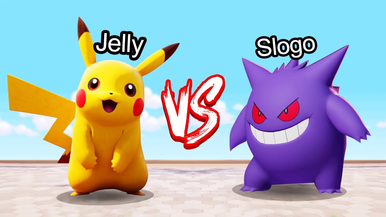 Jelly vs. Slogo In A POKÉMON BATTLE! (1v1)