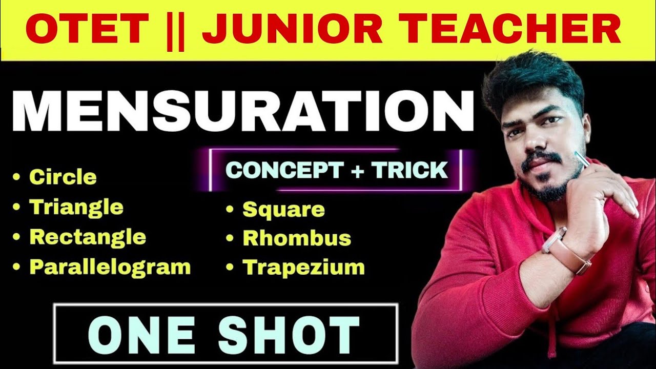 MENSURATION(ପରିମିତି) ONE SHOT VIDEO || GEOMETRY || JUNIOR TEACHER || OTET || OSSSC || FIREMAN,LI ,RI