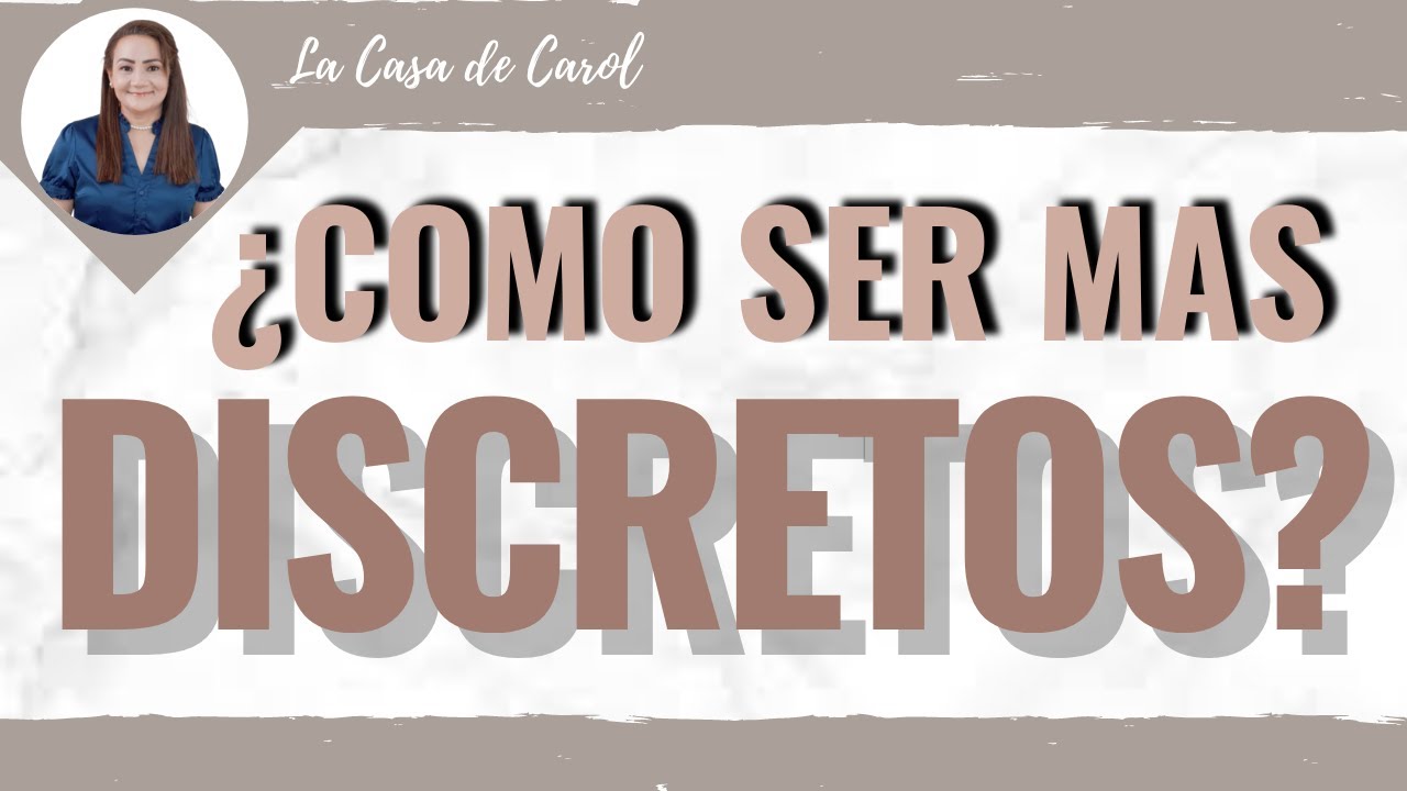 COMO SER MAS DISCRETOS - DEVOCIONAL CRISTIANO