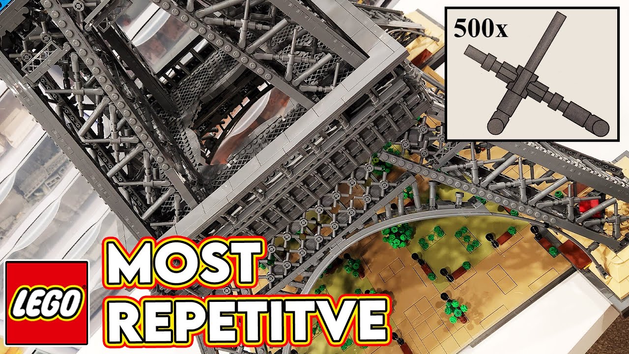 LEGO Eiffel Tower... Most Repetitive Set of all Time!