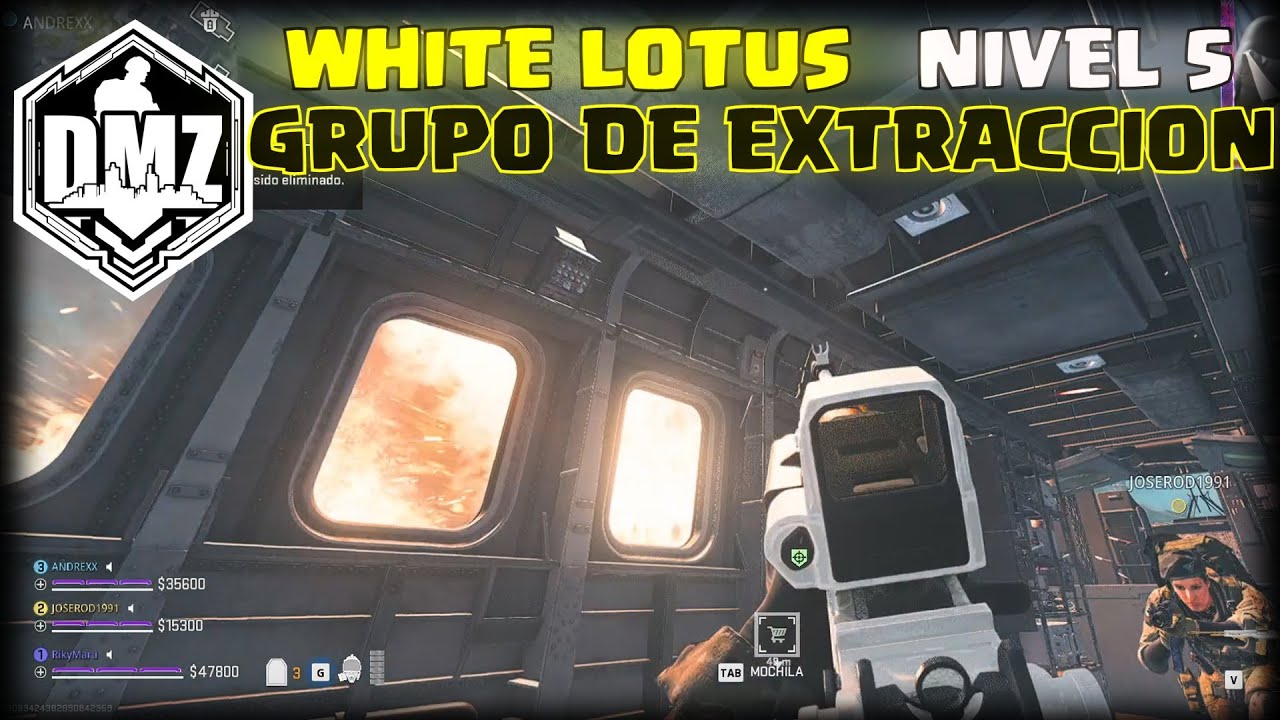 GRUPO DE EXTRACCION ➡️ MISION DMZ WHITE LOTUS NIVEL 5 🔥 WARZONE TEMPORADA 4 🔥