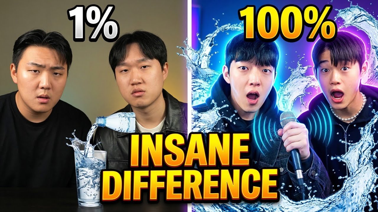 ASMR Water Beatbox: 1% vs 100% INSANE Difference JCOP team