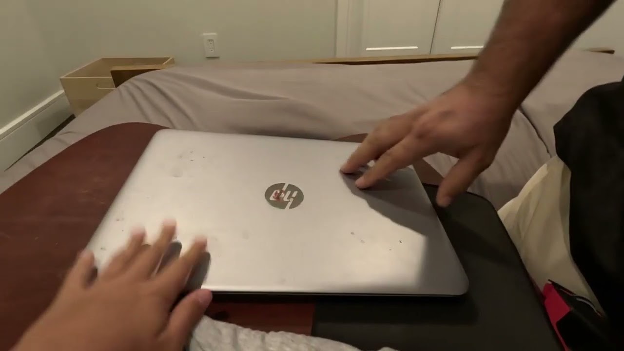 Crazy dad breaks computer