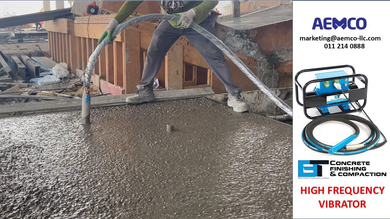 BETON High Frequency Vibrator for casting concrete #aemco #saudiarabia