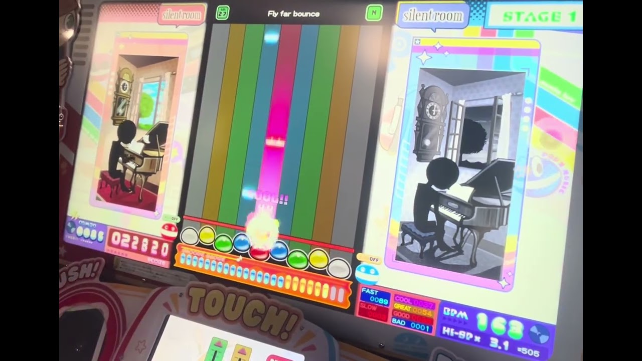 ※直撮り Fly far bounce N(Lv27) 【pop'n music】