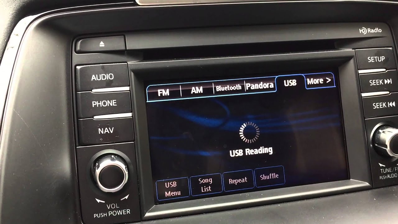 Mazda6 infotainment center update before/after