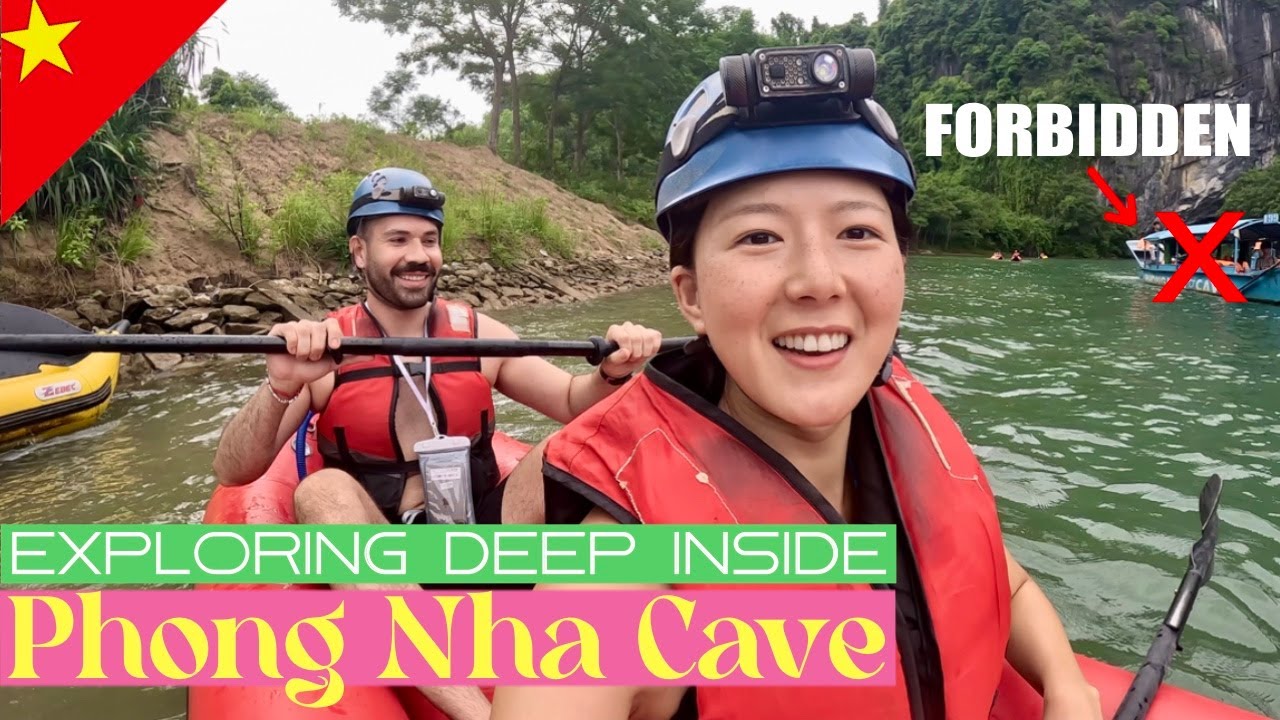 We Entered the Forbidden Area on a Kayak | Phong Nha Cave, VIETNAM 🇻🇳