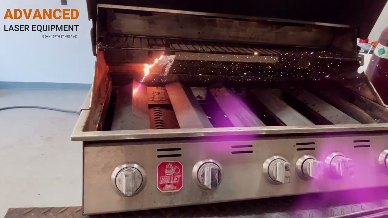 BBQ Restoration with Laser Cleaner!