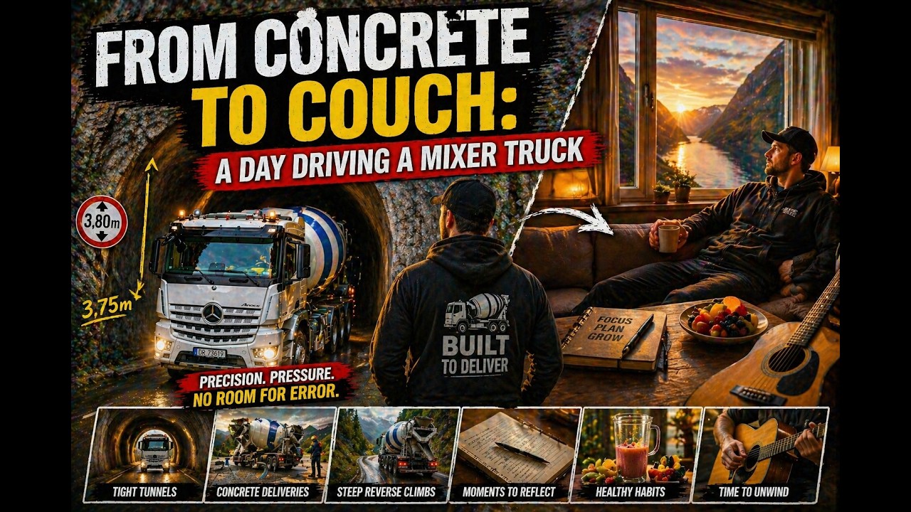 From concrete to couch: A day driving a mixer truck