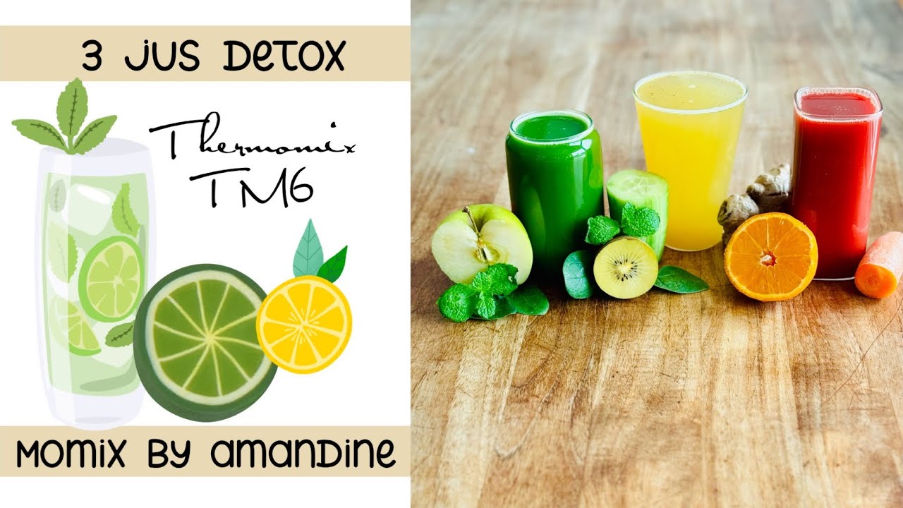 Live Thermomix / 3 jus DETOX avec Victoria 5 ans qui adore 2 jus sur 3 !