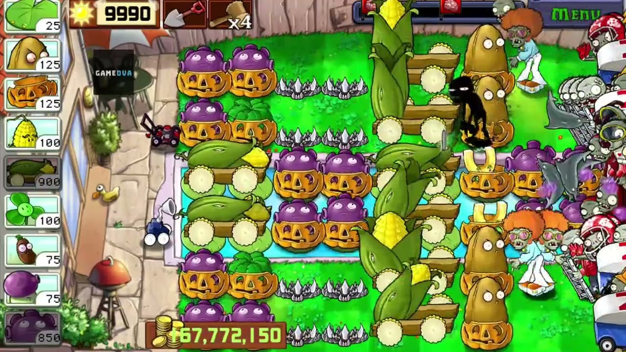 Plants vs. Zombies Survival Endless 43 - 48 Flags - Mod Gameplay Walkthrough (iOS, Android)