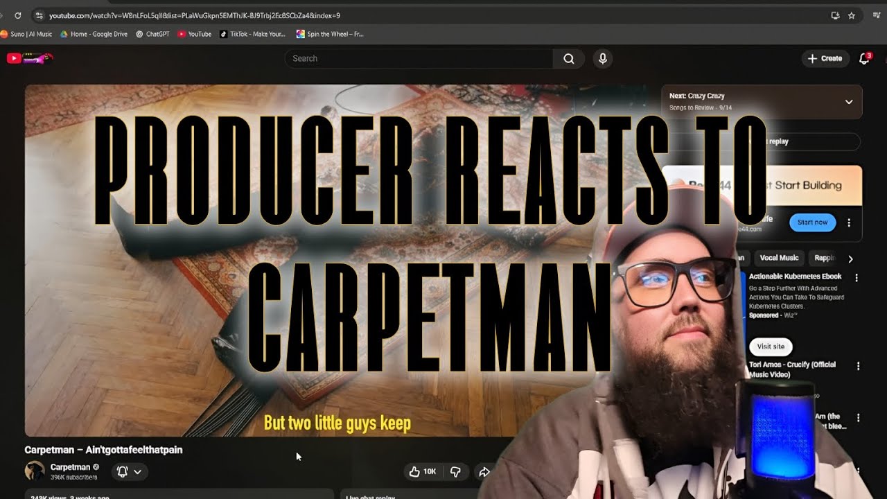 Producer Reacts To Carpetman - Aintgottafeelthatpain 