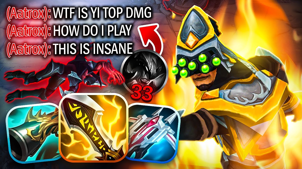 CRIT MASTER YI TOP DAMAGE IS INSANE...