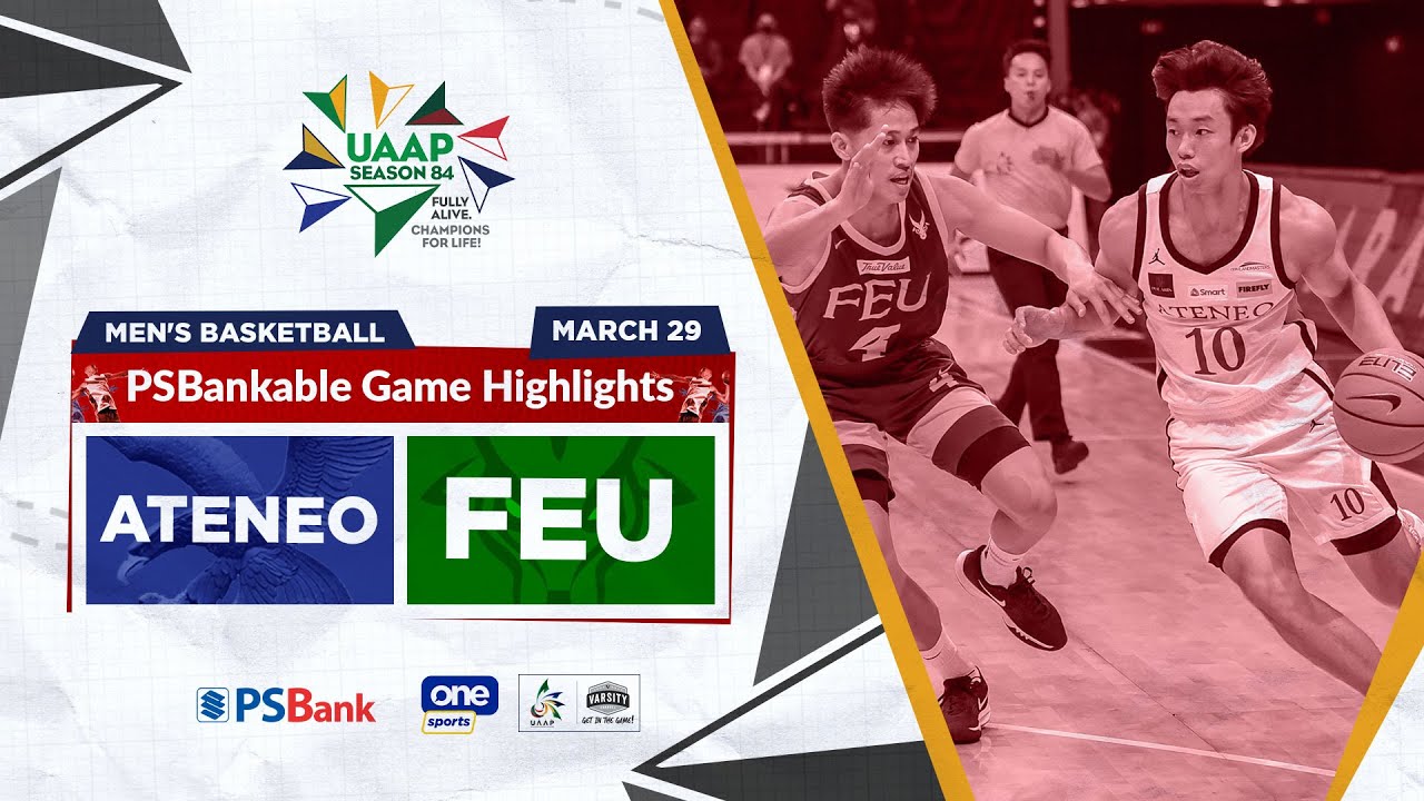Ateneo vs FEU highlights | UAAP Season 84 Men's Basketball