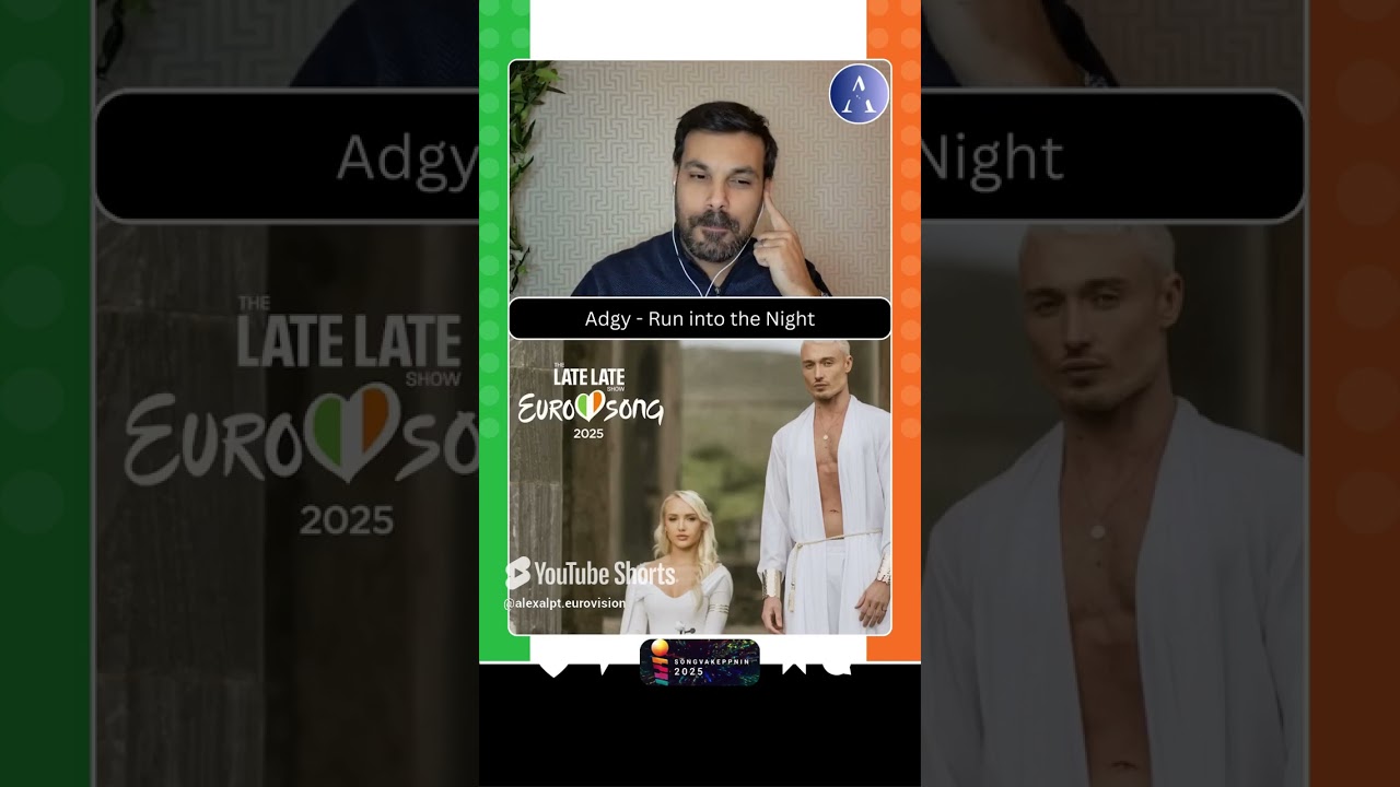 Adgy - Run into the Night 🇮🇪 Eurosong Irish Eurovision 2025 | 3 WORDS REACTION #shorts