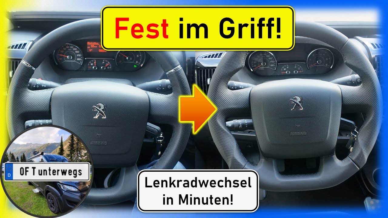 Neues Lenkrad mit mehr Halt! Kostenloser Austausch in Echtzeit! Für Wohnmobile und Pkw!