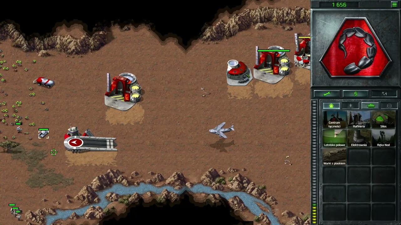 C&C Command & Conquer Tiberian Dawn Remastered PL Gameplay Misja 7a NOD Chorzy i umierający HARD