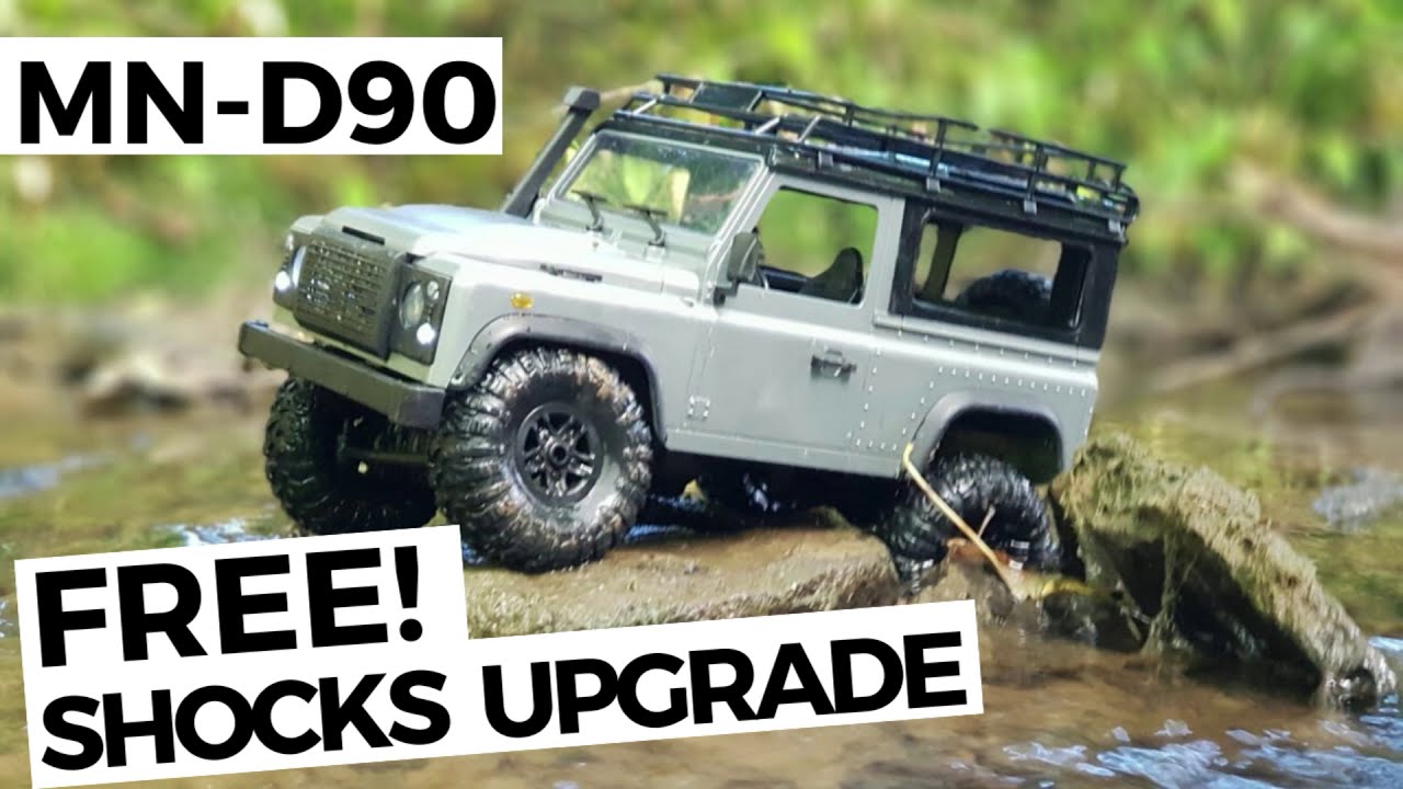 MN Models D90 Easy Shocks Upgrade Land Rover RC Crawler - Pen Spring Mod