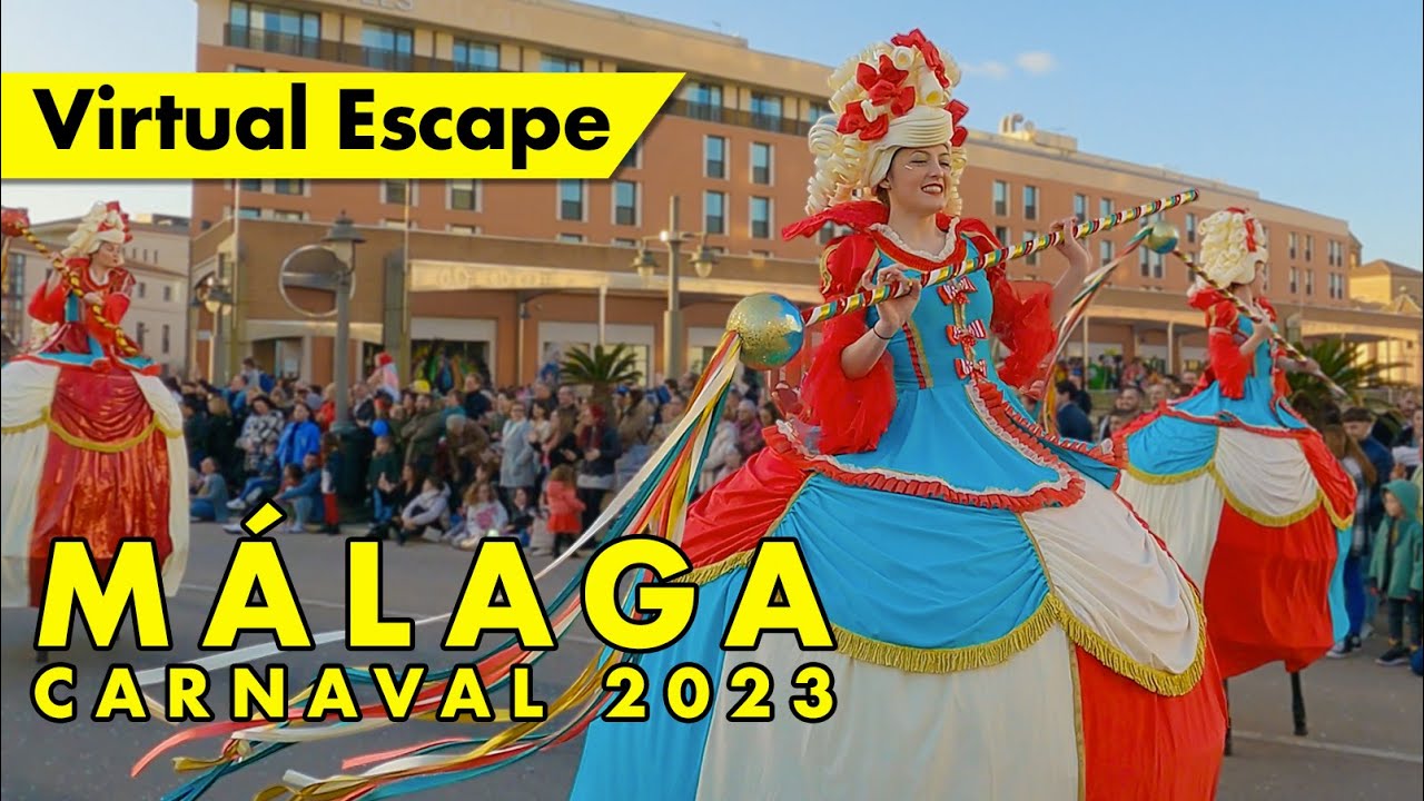 Carnaval de Málaga 2023 - Costa del Sol, Spain immersive virtual carnival parade