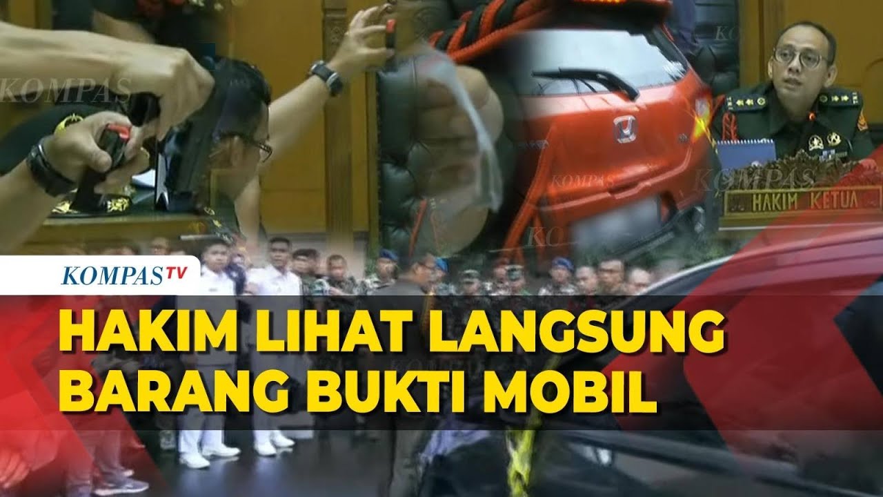 Hakim Ketua Lihat Langsung Barbuk Mobil di Sidang Kasus Penembakan Bos Rental