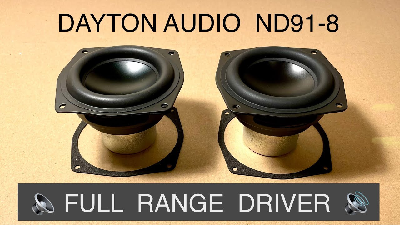 Dayton Audio ND91-8 Driver Unboxing