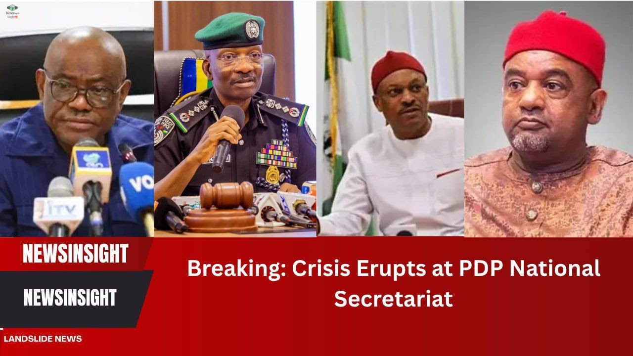 Breaking: Crisis Erupts at PDP National Secretariat