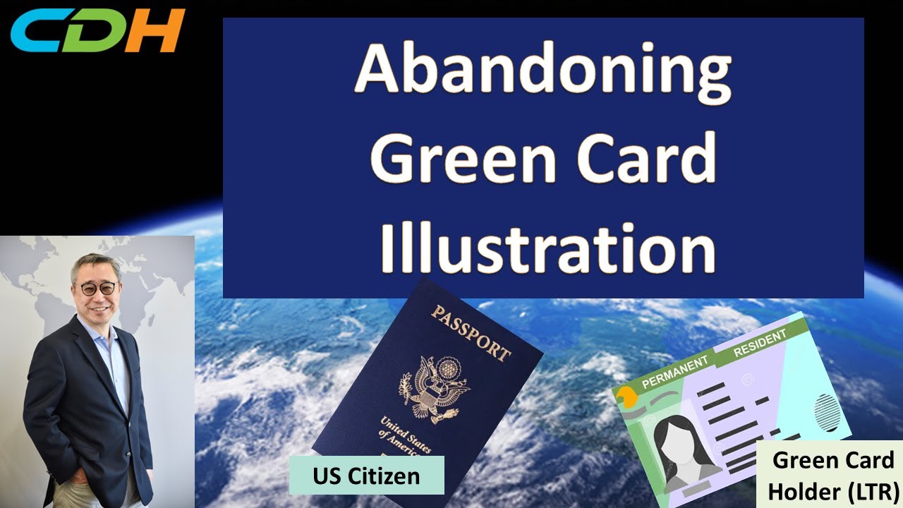 Abandoning Green Card Illustration