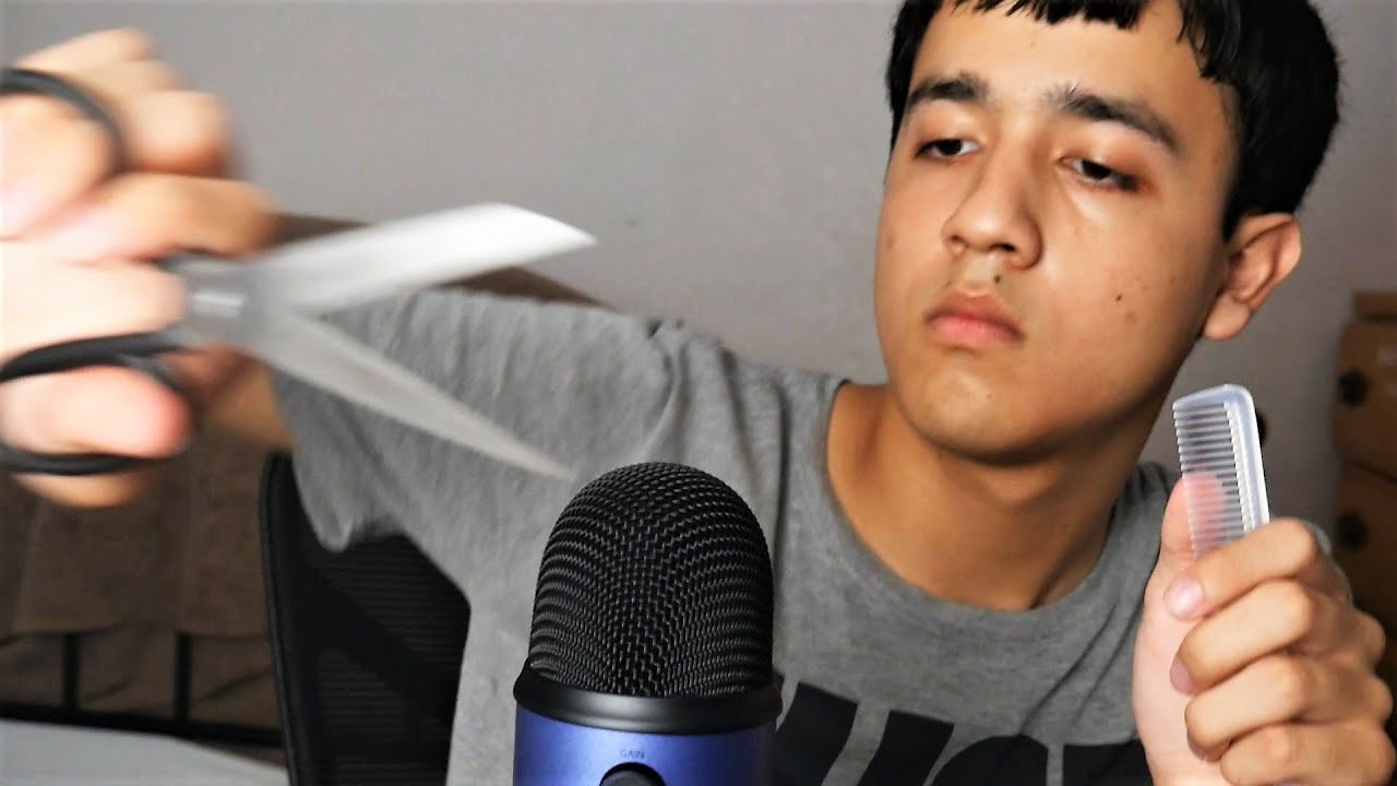 asmr fast haircut no talking
