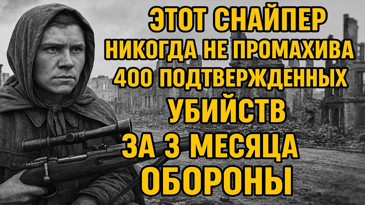 Этот снайпер никогда не промахивался, 400 подтверждённых убийств за 3 месяца обороны