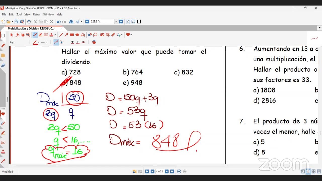 DIVISIÓN Y MULTIPLICACIÓN | CUATRO OPERACIONES II | ARITMÉTICA | SEMANA 07