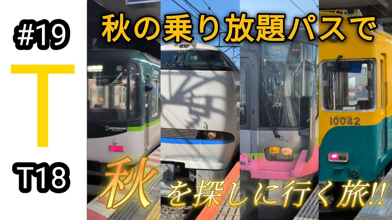 【乗り鉄】JR秋の乗り放題パス　電車に乗って秋を感じに行くただそれだけの旅