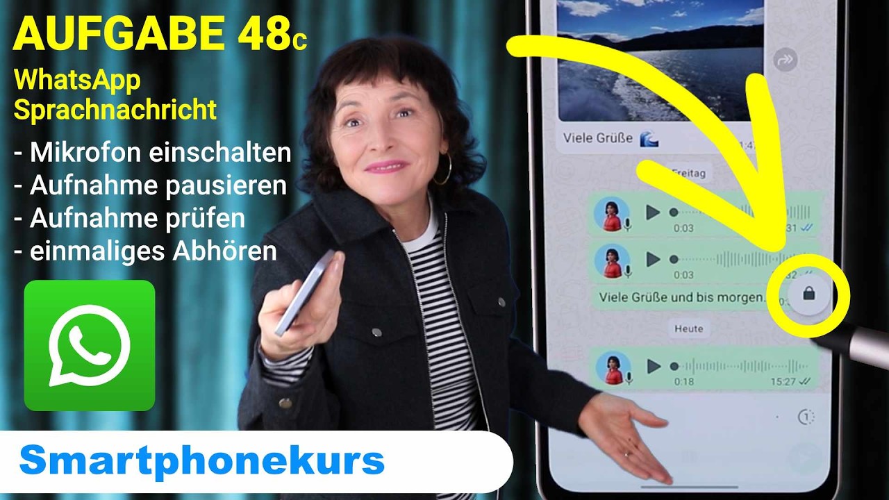 Samsung-Kurs Aufgabe 48c: Sprachnachricht vor dem Absenden anh&ouml;ren :)