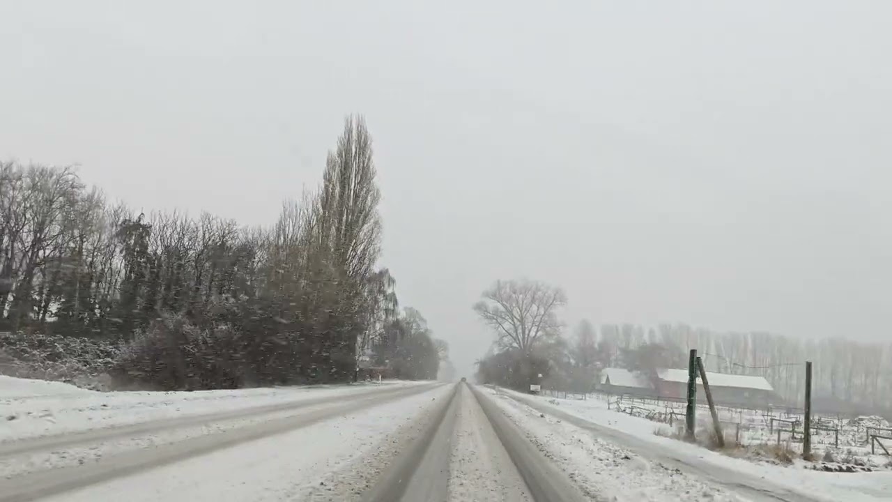 Driving in my car from Sakskøbing to Guldborg in Denmark. 4K 2160p. 26/01-2026