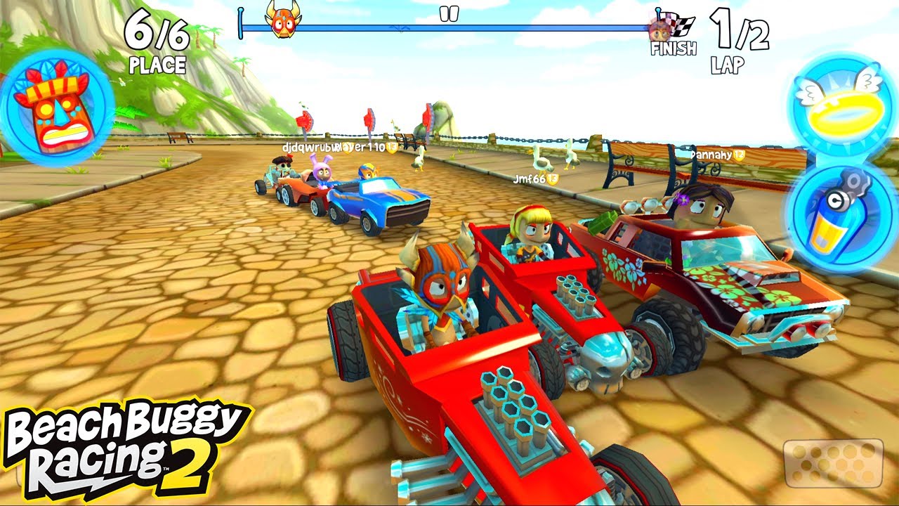 1ST PLACE! RACING ALL SHORTCUTS OOG-OOG & BONE SHAKER || BEACH BUGGY RACING 2