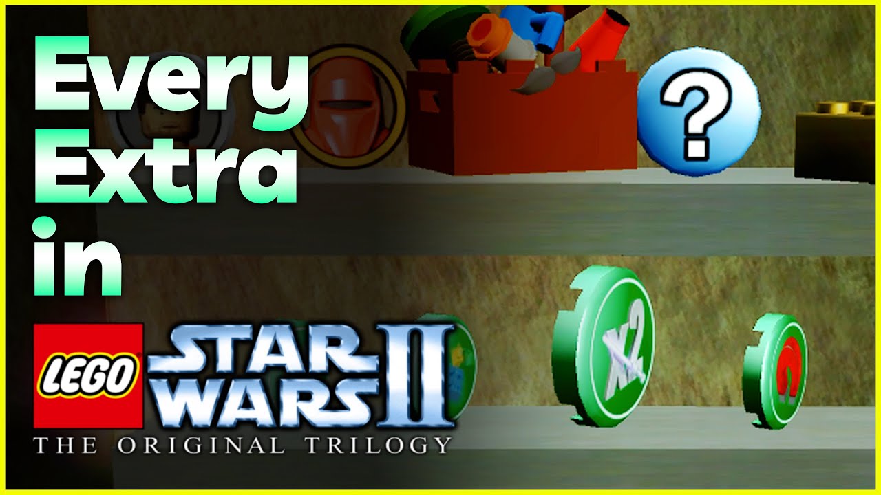 ВСЕ ДОПОЛНИТЕЛЬНЫЕ МАТЕРИАЛЫ в LEGO Star Wars II: The Original Trilogy (2006)