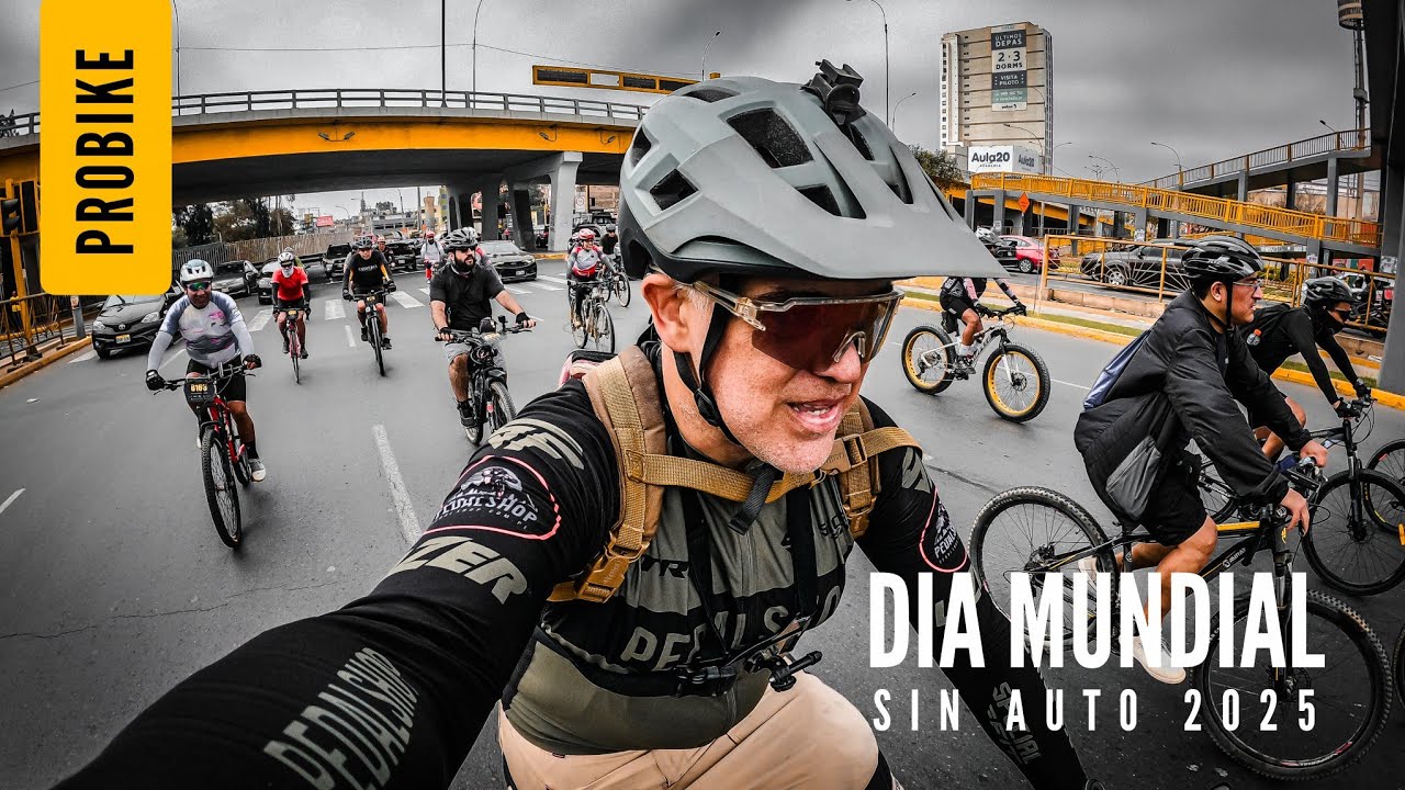 Cientos de Ciclistas Celebrando el DIA MUNDIAL SIN AUTO hasta que... vino LA MASACRE 