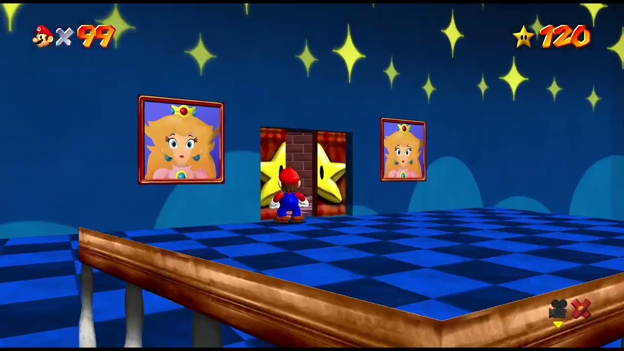 Super Mario 64 Render96ex OpenGL - a random play