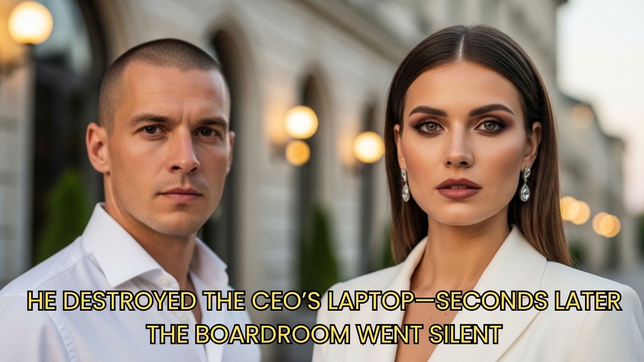 SINGLE DAD JANITOR SHATTERS CEO’S LAPTOP—THE SECRET INSIDE STUNS EVERYONE IN THE ENTIRE BOARDROOM